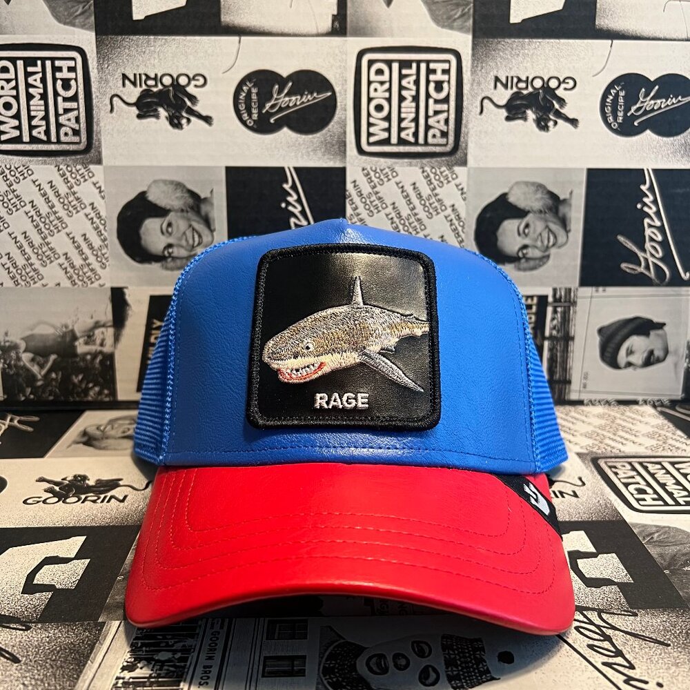 Authentic Goorin Bros Deep Blue Fury Shark "Rage" Hat (NWT)
